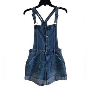 Hollister Light Blue Denim Overalls